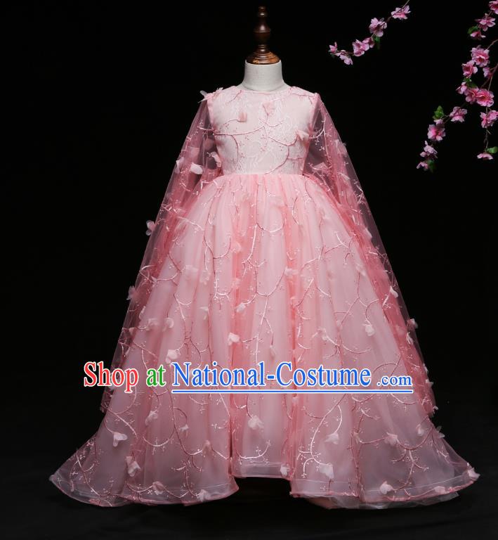 Top Grade Stage Performance Catwalks Costumes Children Halloween Cosplay Princess Full Dress Chorus Modern Fancywork Clothing