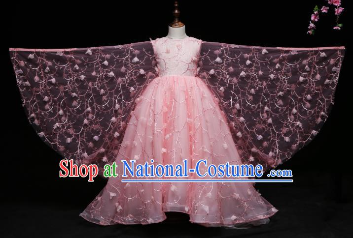 Top Grade Stage Performance Catwalks Costumes Children Halloween Cosplay Princess Full Dress Chorus Modern Fancywork Clothing