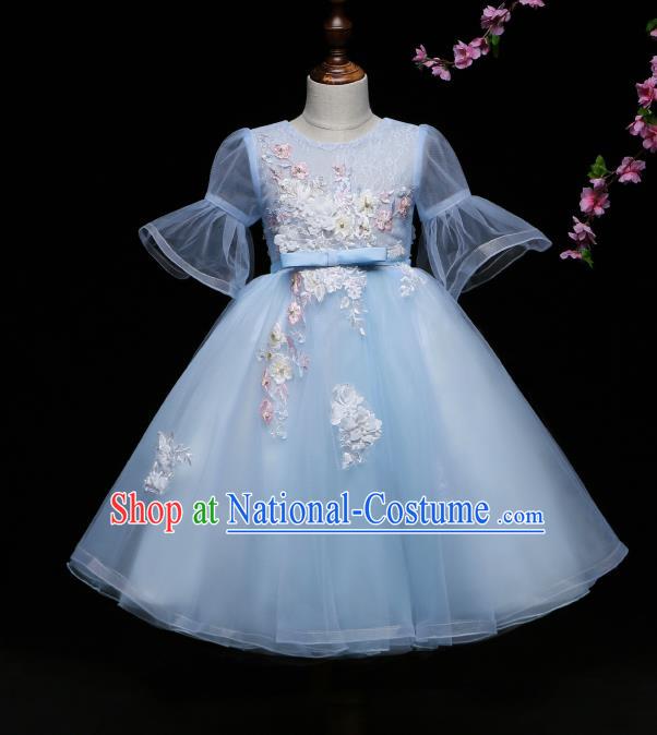 Top Grade Stage Performance Catwalks Costumes Children Halloween Cosplay Princess Full Dress Chorus Modern Fancywork Clothing