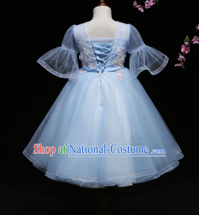 Top Grade Stage Performance Catwalks Costumes Children Halloween Cosplay Princess Full Dress Chorus Modern Fancywork Clothing