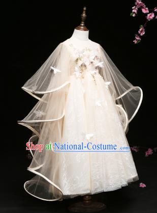 Top Grade Stage Performance Catwalks Costumes Children Halloween Cosplay Princess Full Dress Chorus Modern Fancywork Clothing