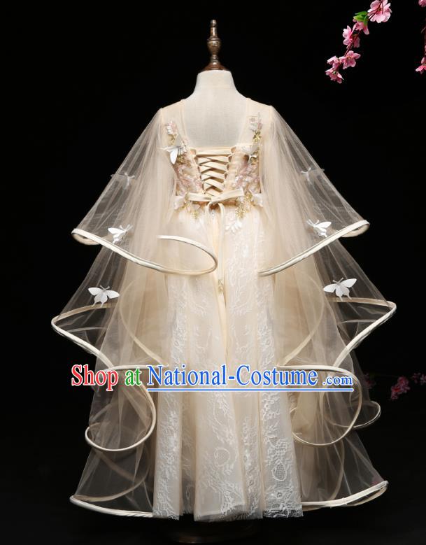 Top Grade Stage Performance Catwalks Costumes Children Halloween Cosplay Princess Full Dress Chorus Modern Fancywork Clothing