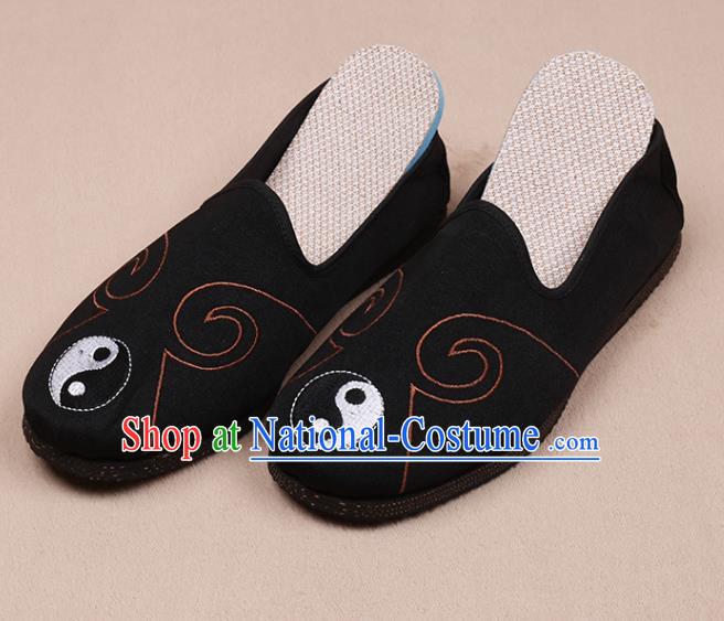 Chinese Traditional Martial Arts Shoes Taoist Black Shoes Tai Chi Shoes for Men