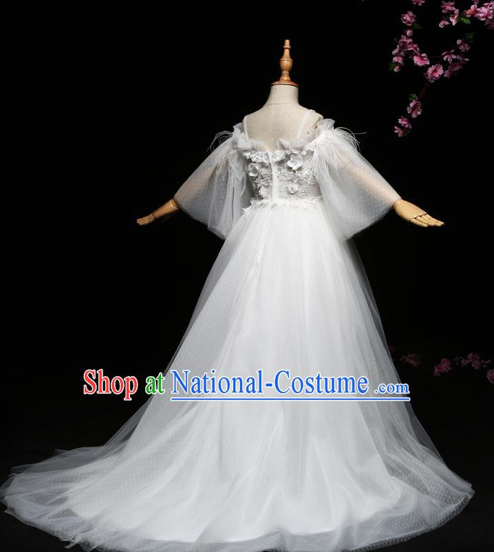 Top Grade Stage Performance Catwalks Costumes Children Halloween Cosplay Princess Full Dress Chorus Modern Fancywork Clothing