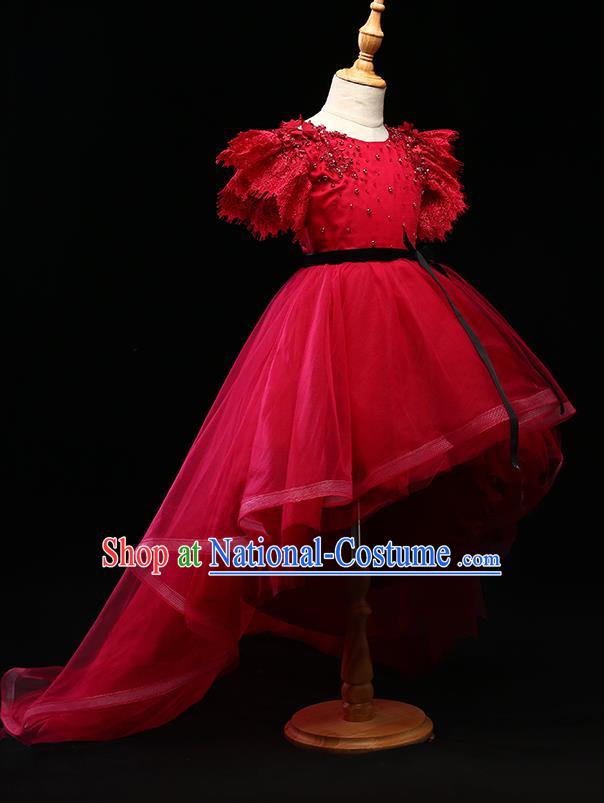 Top Grade Stage Performance Catwalks Costumes Children Halloween Cosplay Princess Full Dress Chorus Modern Fancywork Clothing