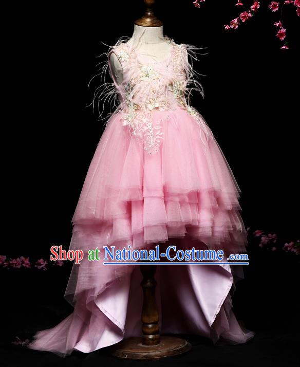 Top Grade Stage Performance Catwalks Costumes Children Halloween Cosplay Princess Full Dress Chorus Modern Fancywork Clothing