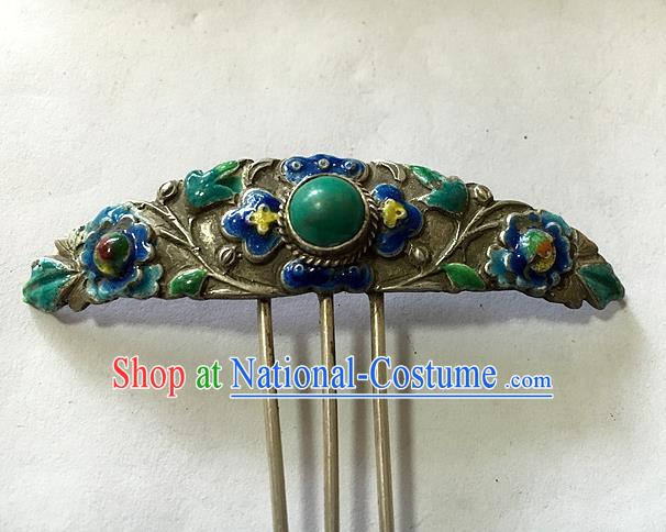 Chinese Traditional Ancient Enamel Hairpins Hair Accessories Hair Clip for Women