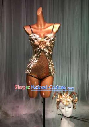 Top Grade Pub Singer Stage Performance Customized Sexy Costume Halloween Models Catwalks Clothing for Women