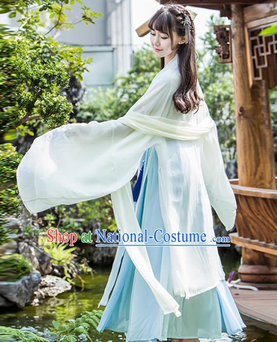 Chinese Ancient Palace Lady Hanfu Han Dynasty Imperial Concubine Queen Embroidered Historical Costumes