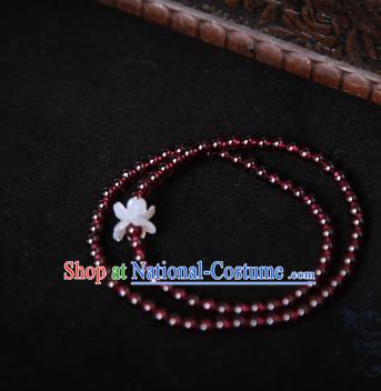 Chinese Traditional Jewelry Accessories Ancient Palace Hanfu Garnet Bracelet for Women