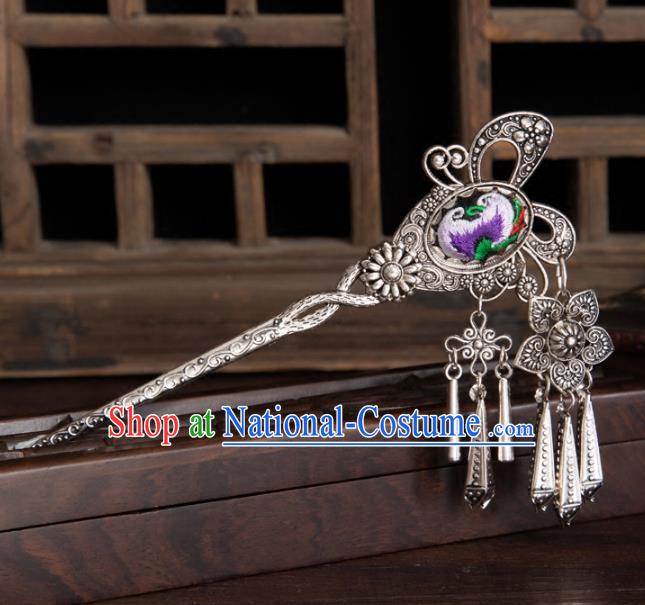 Chinese Traditional Hair Accessories Ancient Hanfu Sliver Hair Clip Hairpin for Women