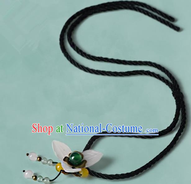 Chinese Traditional Jewelry Accessories Ancient Palace Hanfu Flower Necklace for Women