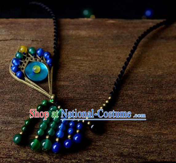 Chinese Traditional Jewelry Accessories Ancient Palace Hanfu Necklace for Women