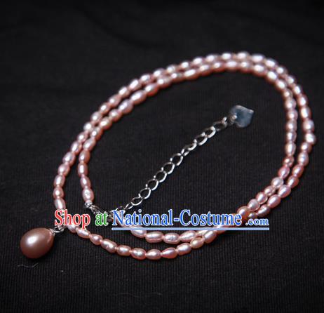 Chinese Traditional Jewelry Accessories Ancient Palace Hanfu Pearls Necklace for Women