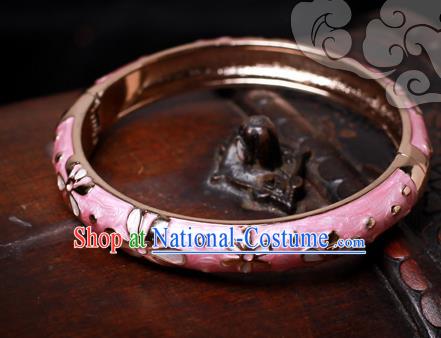 Chinese Traditional Jewelry Accessories Ancient Palace Hanfu Cloisonne Bracelet for Women