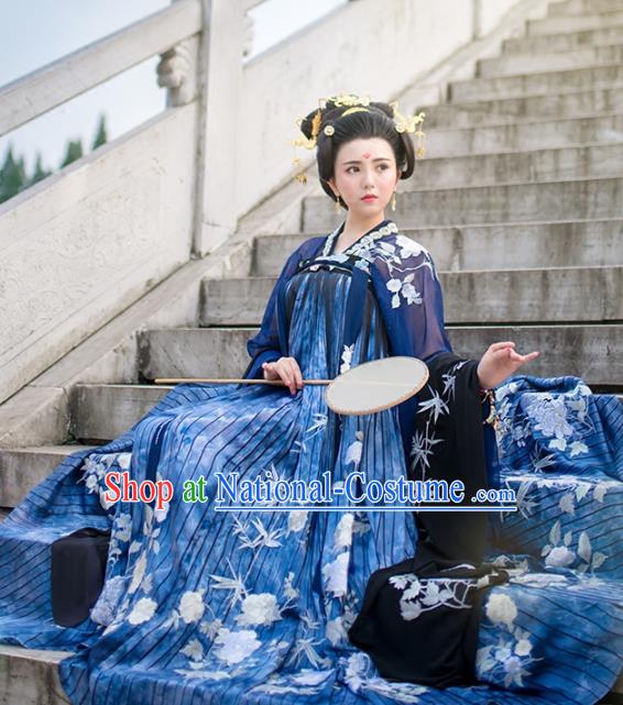 Chinese Tang Dynasty Imperial Consort Costume Ancient Peri Hanfu Dress for Women