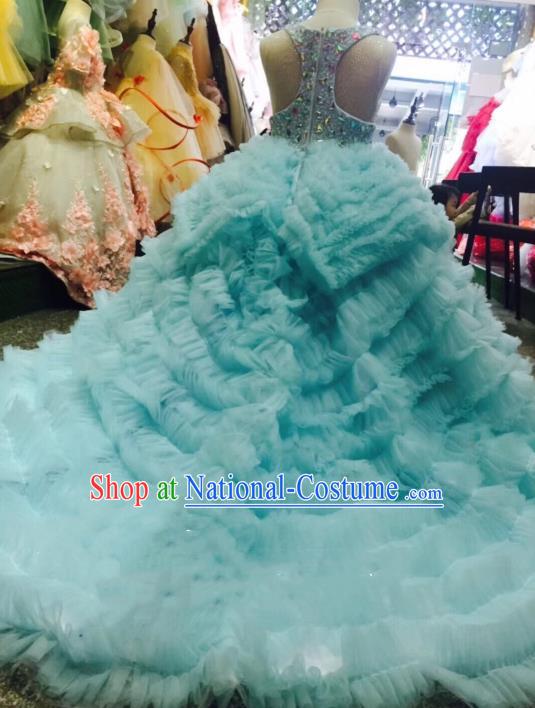 Top Grade Stage Performance Catwalks Costumes Children Halloween Cosplay Princess Full Dress Chorus Modern Fancywork Clothing