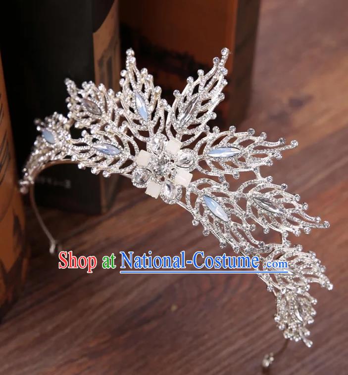 Top Grade Children Stage Performance Hair Accessories Crystal Royal Crown Headwear for Kids