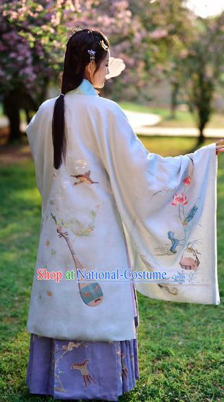 Chinese Ancient Palace Lady Hanfu Han Dynasty Imperial Concubine Queen Embroidered Historical Costumes