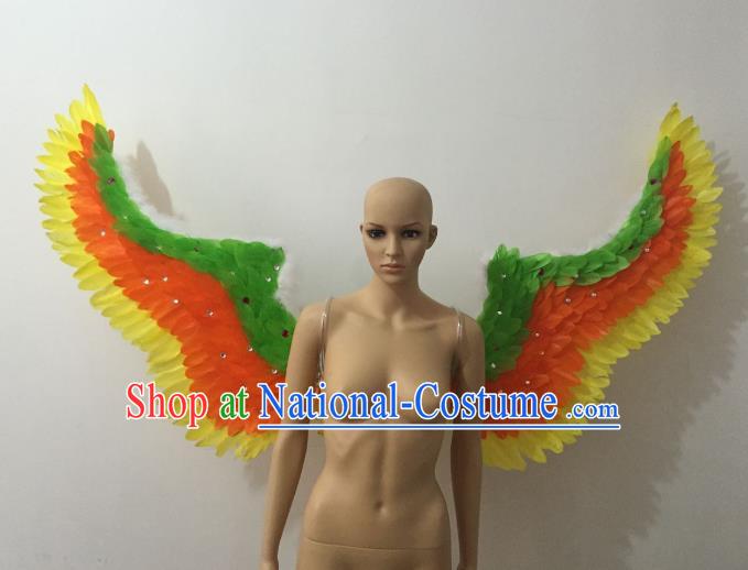 Custom-made Catwalks Props Brazilian Rio Carnival Samba Dance Feather Wings for Women