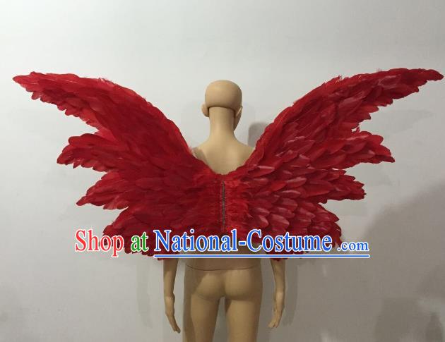 Top Grade Stage Performance Brazilian Carnival Feather Wings Miami Feathers Deluxe Wings Headwear Mask for Women