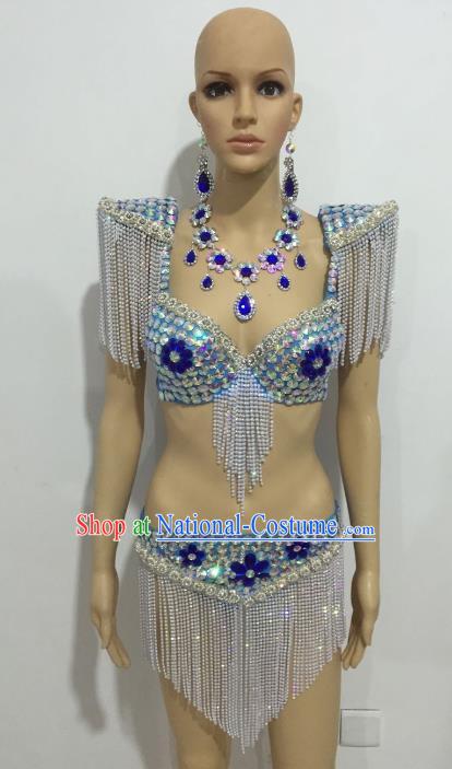 Top Grade Catwalks Costumes Brazilian Carnival Samba Dance Swimsuit for Women