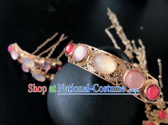 Chinese Traditional Hair Accessories Ancient Tassel Hair Comb Hairpins for Women