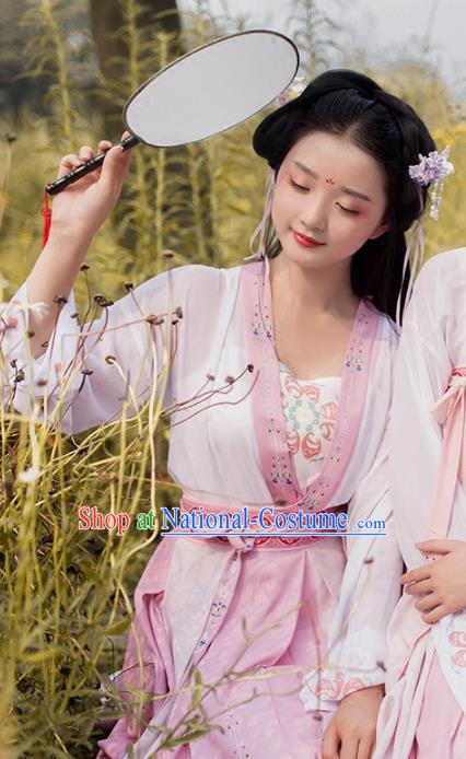 Chinese Ancient Palace Lady Hanfu Han Dynasty Imperial Concubine Queen Embroidered Historical Costumes