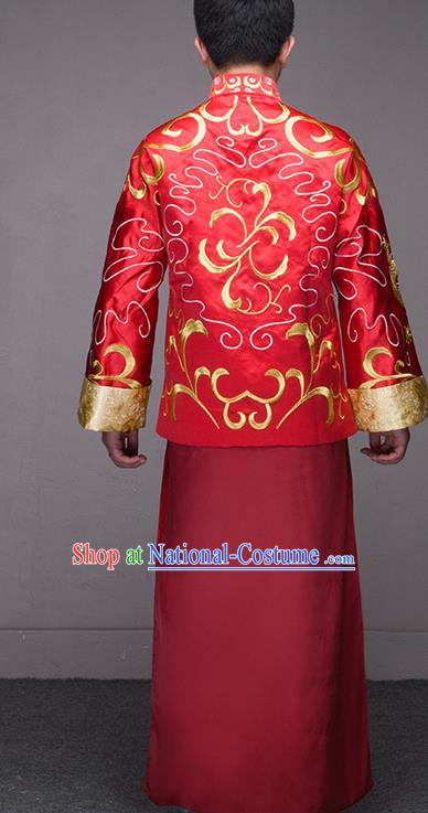 Traditional Chinese Wedding Costumes Traditional Xiuhe Suits Ancient Chinese bridal Full Dress