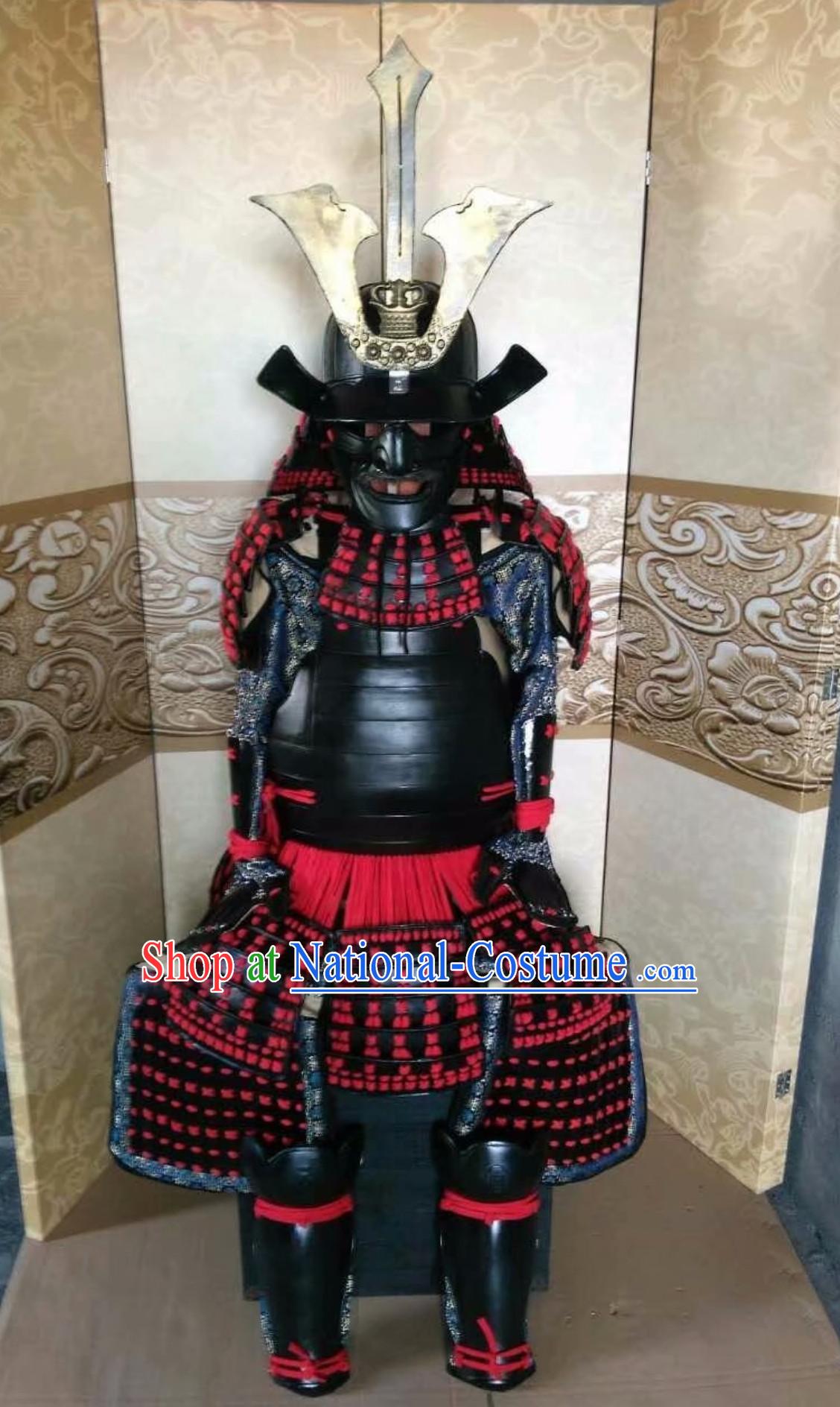 Broad Shoulders Japanese Samurai Armor Replica Authentic Samurai Outfit Clothing Complete Set for Men