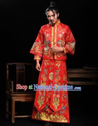 Traditional Chinese Wedding Costumes Traditional Xiuhe Suits Ancient Chinese bridal Full Dress