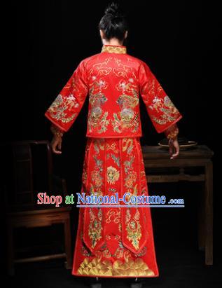 Traditional Chinese Wedding Costumes Traditional Xiuhe Suits Ancient Chinese bridal Full Dress