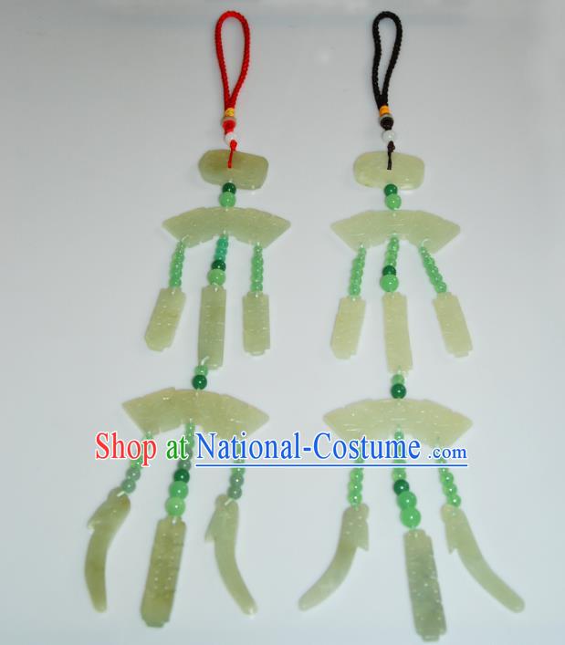 Traditional Chinese Ancient Princess Waist Accessories Hanfu Jade Pendant for Women