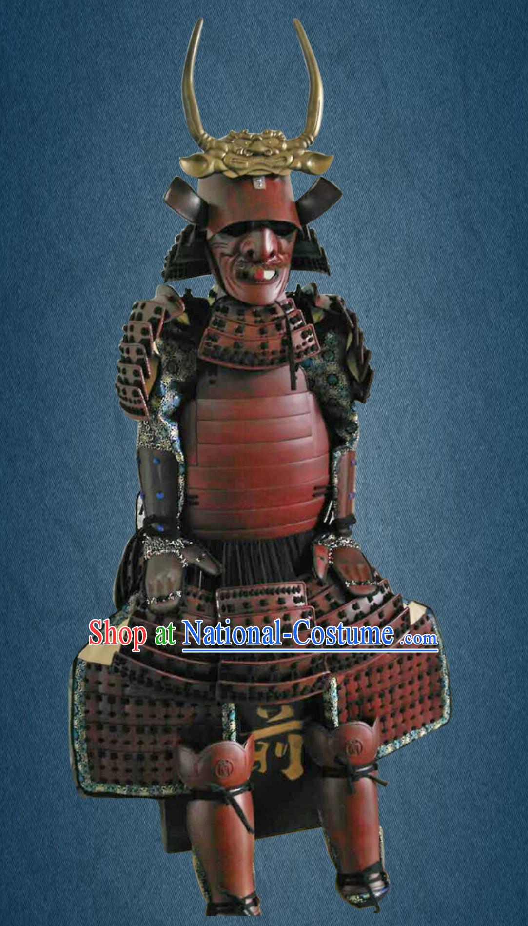 Ancient Asian Classical Japanese Samurai Armor Tatto Buy Replica Authentic Samurai Outfit Parts Clothes Complete Set for Men for Sale