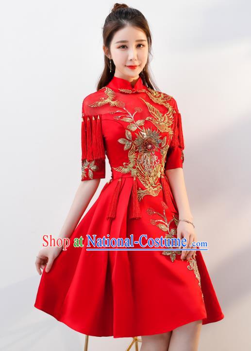 Traditional Chinese Wedding Costumes Traditional Xiuhe Suits Ancient Chinese bridal Full Dress