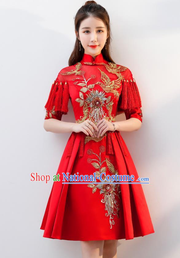 Traditional Chinese Wedding Costumes Traditional Xiuhe Suits Ancient Chinese bridal Full Dress