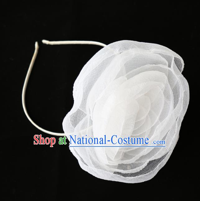 Top Grade Wedding Hair Accessories Bride Veil Flower Hair Clasp for Women