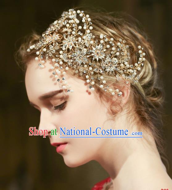 Top Grade Wedding Hair Accessories Bride Crystal Hair Clasp for Women