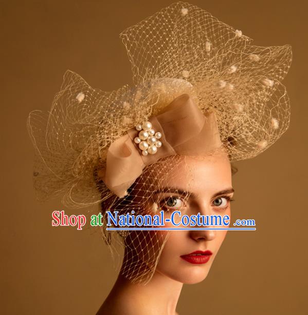 Handmade Wedding Hair Accessories Bride Veil Hat for Women