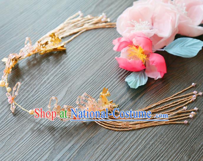 Chinese Ancient Style Hair Jewelry Accessories Cosplay Hairpins Headwear Headdress for Women