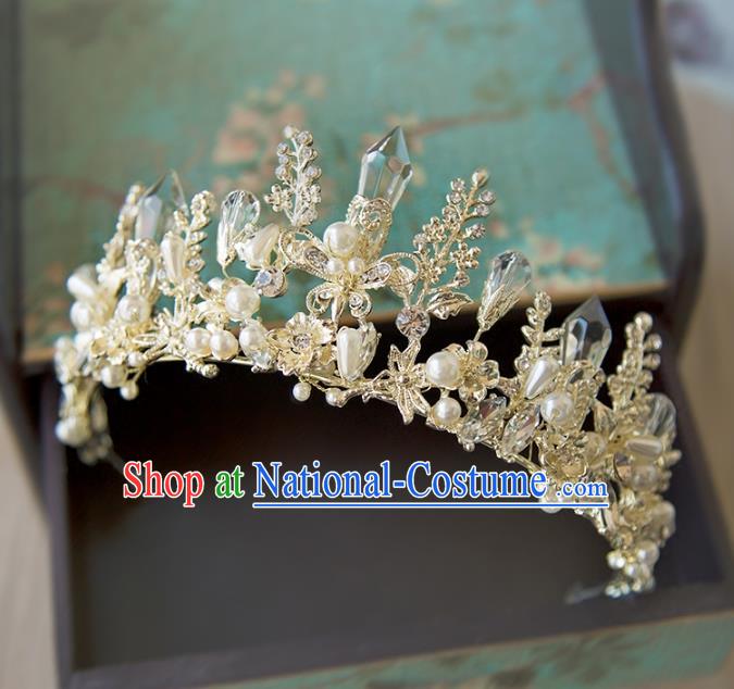 Top Grade Wedding Bride Hair Accessories Baroque Palace Princess Royal Crown for Women