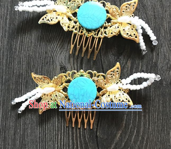 Chinese Ancient Style Hair Jewelry Accessories Cosplay Hairpins Headwear Headdress for Women