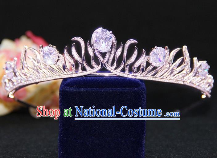 Top Grade Baroque Queen Royal Crown Wedding Bride Hair Accessories for Women