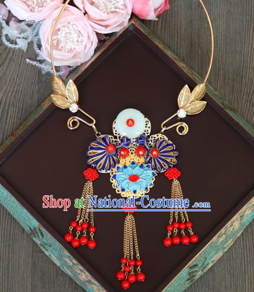 Top Grade Wedding Bride Jewelry Accessories Chinese Hanfu Necklace for Women