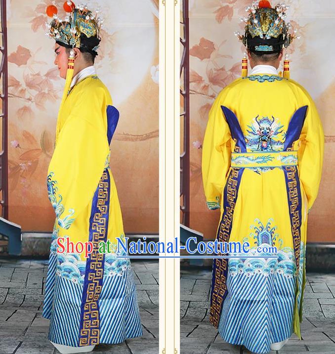 Traditional China Beijing Opera Costume Gifted Scholar Embroidered Robe and Hat Ancient Chinese Peking Opera Embroidery Clothing