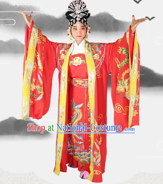 Professional Chinese Beijing Opera Diva Embroidered Costumes Peking Opera Queen Clothing for Adults