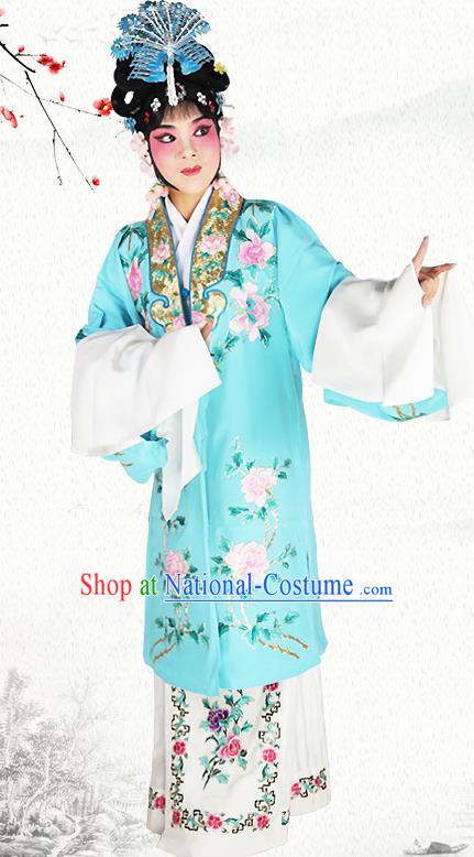 Professional Chinese Beijing Opera Actress Young Women Embroidered Costumes for Adults