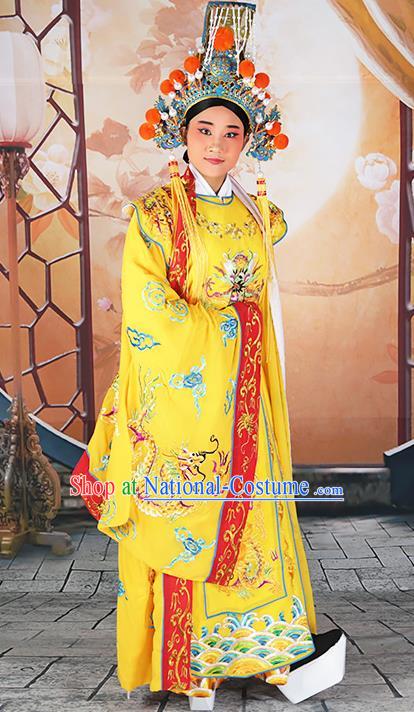 Professional Chinese Peking Opera Emperor Costume and Hat for Adults