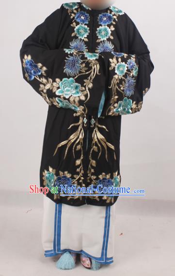 Chinese Peking Opera Pantaloon Costume Ancient Dowager Embroidered Clothing for Adults