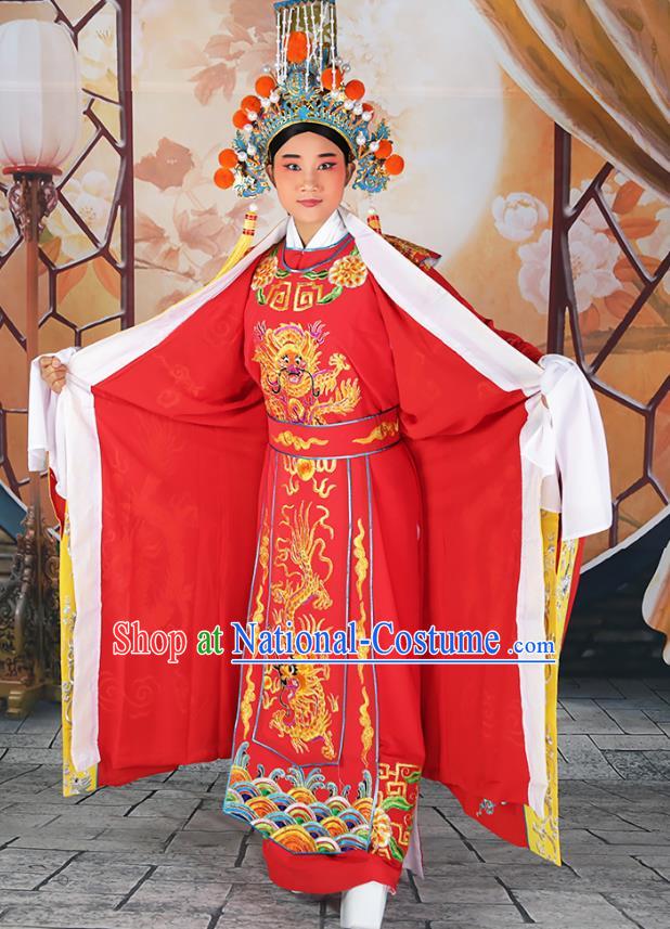 Traditional China Beijing Opera Costume Gifted Scholar Embroidered Robe and Hat Ancient Chinese Peking Opera Embroidery Clothing